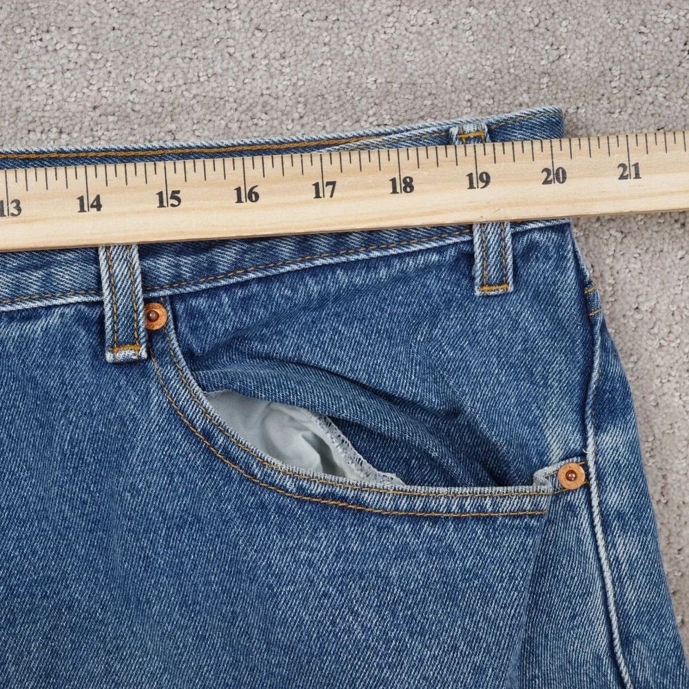 Levi's 550 Jeans Men 42W 30L ACT 28L Blue Relaxed Classic Denim Normcore VTG‎